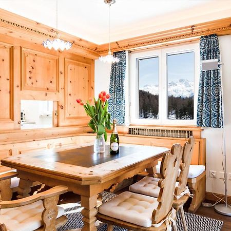 Spacious Apartment With Fantastic Alpine Panorama St. Moritz Bagian luar foto
