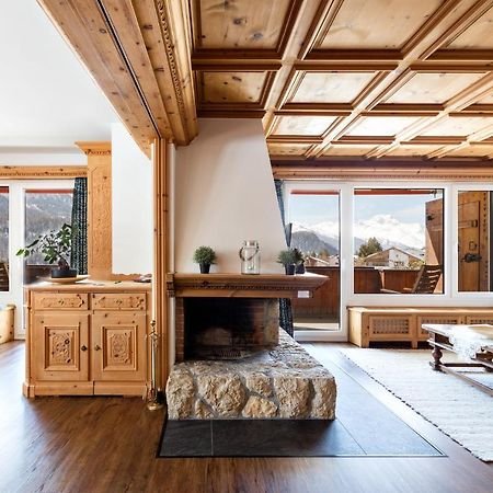 Spacious Apartment With Fantastic Alpine Panorama St. Moritz Bagian luar foto