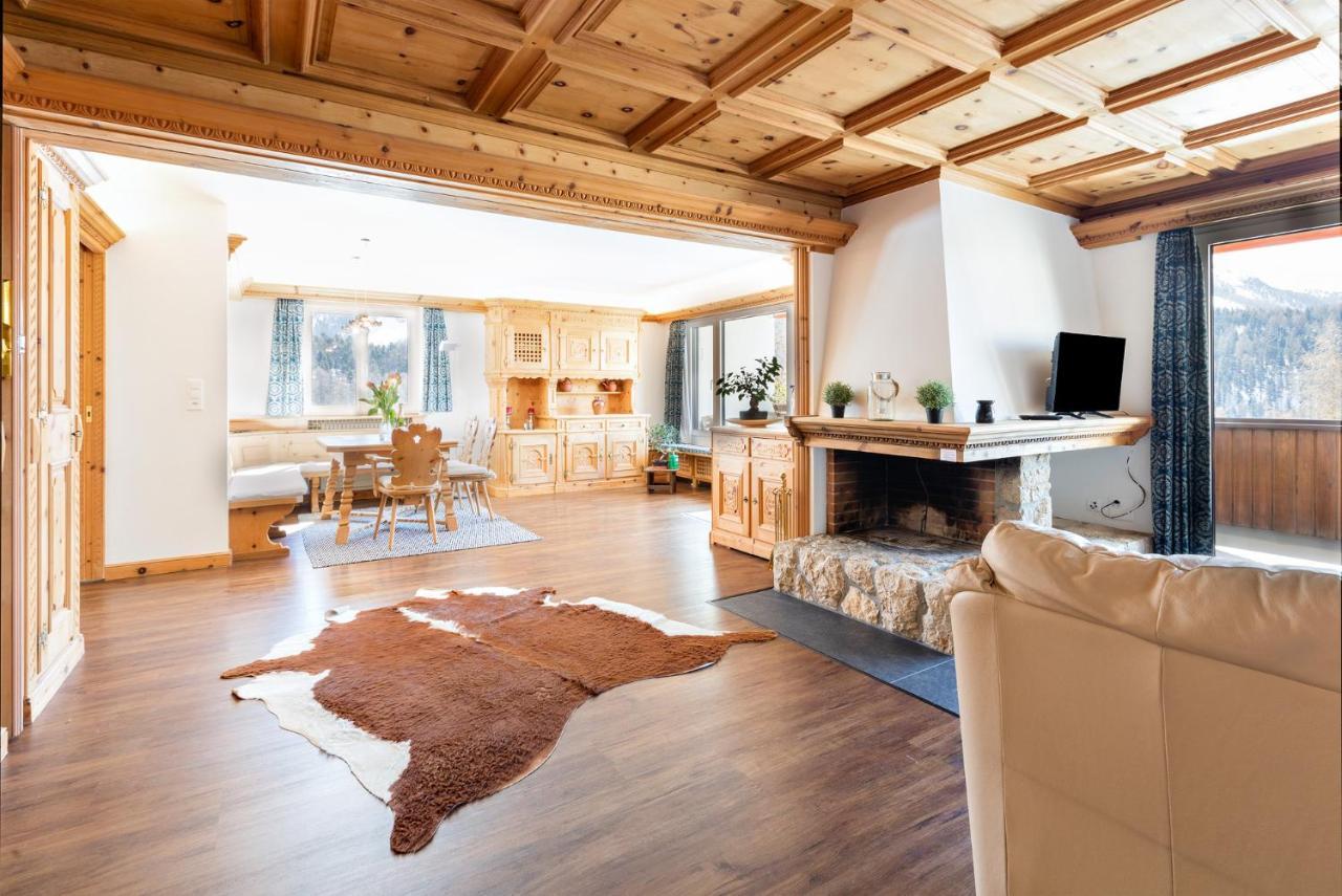 Spacious Apartment With Fantastic Alpine Panorama St. Moritz Bagian luar foto