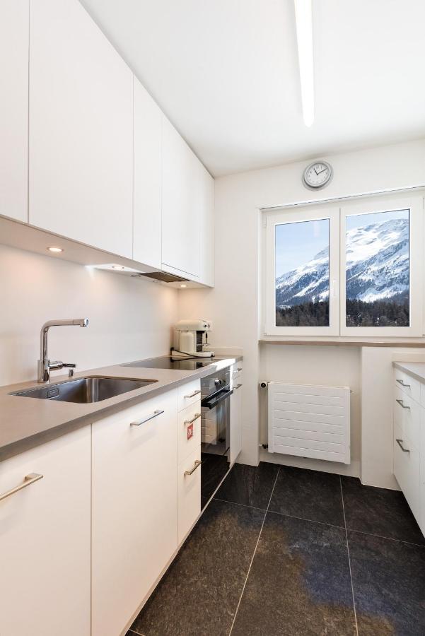 Spacious Apartment With Fantastic Alpine Panorama St. Moritz Bagian luar foto