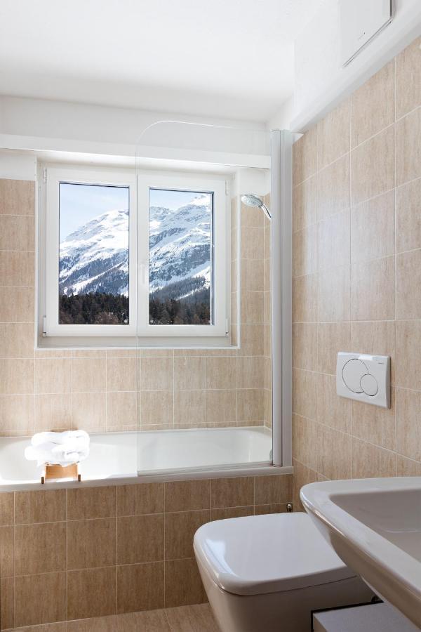Spacious Apartment With Fantastic Alpine Panorama St. Moritz Bagian luar foto