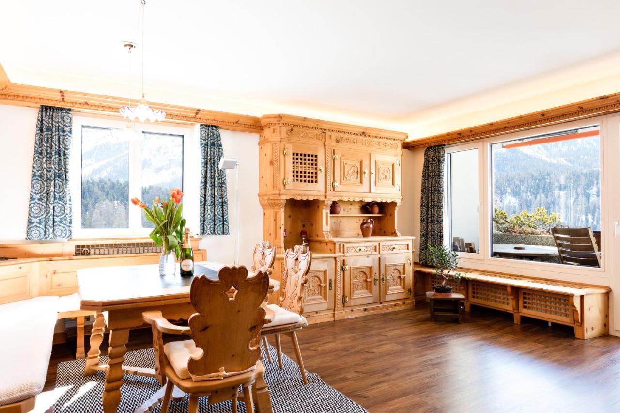 Spacious Apartment With Fantastic Alpine Panorama St. Moritz Bagian luar foto